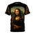 Mona Lisa inspired tattoo design t-shirt featuring the classic Gioconda painting by Leonardo da Vinci