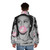 Princess Margaret in a vibrant pop art-inspired puffer jacket - men back