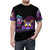 Retro 80s styled t-shirt featuring a glowing Figment design, inspired by the Disney Epcot theme park. - men front