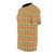 Colorful 7th Doctor inspired jumper with a bold question mark pattern - men left