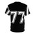 Custom printed Number 77 sports jersey t-shirt - Back