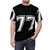 Custom printed Number 77 sports jersey t-shirt - men front
