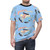 Vibrant t-shirt featuring a mom jeans band design with a cute puppy love illustration - men front