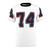 Sports number 74 graphic t-shirt in navy, grey and red colors