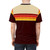 70s retro stripes t-shirt with abstract pattern design - men back