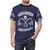 Mohawk-inspired assassins-style t-shirt with gaming-themed design - men front