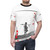 Stylish Samurai-Inspired AOP T-shirt with Katana, Japanese Kanji, and Akira Kurosawa Cinema Themes - men front