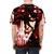 Hellsing inspired dark anime t-shirt featuring Allucard and blood - men back