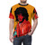 6lack inspired all-over-print t-shirt with abstract digital art design - men front
