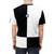 Mod-inspired black and white graphic t-shirt with checkerboard pattern and mod logo - men back