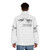 A puffer jacket with a quote from Werner Herzog's film "Burden of Dreams" - men back