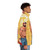 Squid Kid LGBTQ+ puffer jacket with vibrant colors and bold design - men side right