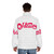 Heart Band Puffer Jacket with music band logo design - men back