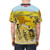 Retro Cycling Art T-shirt with Strade Bianche inspired vintage design - men back