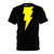 Black Adam superhero character AOP t-shirt design
