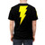 Black Adam superhero character AOP t-shirt design - men back