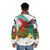 Puffer jacket with Kandinsky-style abstract circles design - men back