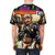 Artistic airbrush style t-shirt featuring a Los Angeles-inspired graphic design - men back