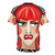 Colorful AOP (All-Over-Print) T-shirt featuring the iconic drag performer Miss Coco Peru - Back