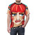 Colorful AOP (All-Over-Print) T-shirt featuring the iconic drag performer Miss Coco Peru - men front