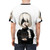 A high-quality t-shirt featuring a stylized design inspired by the popular video game Nier Automata. - men back