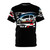 Peugeot 206 racing car silhouette graphic on a high-quality t-shirt