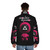 Squid Game Fan Art Collections Puffer Jacket featuring iconic soldier uniform design - men back