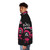 Squid Game fan art puffer jacket with various character symbols and graphics - men side left