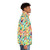 Gummy bear puffer jacket with a colorful candy pattern - men side right
