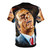 Stelios Kazantzidis Portrait Painting T-Shirt - Back
