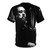 Graphic T-shirt featuring the name and likeness of legendary jazz bassist, composer, and bandleader Charles Mingus - Back