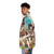 Spring Wytte Twins Puffer Jacket featuring cute anime-inspired siblings in colorful floral design - men side left