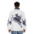 Gryphon Puffer Jacket with vibrant abstract art design - men back