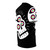 Artistic abstract skull design with third eye on all-over printed t-shirt - men right