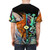 Psychedelic t-shirt featuring a trippy fox with a third eye and mushroom design - men back