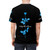 Blue t-shirt with Depeche Mode inspired "Enjoy the Silence" text design - men back