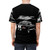 Stylized 1965 Ford Mustang Fastback muscle car graphic on a t-shirt - men back