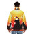 Groudon Puffer Jacket featuring a kawaii Pokémon design - men back