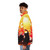 Groudon Puffer Jacket featuring a kawaii Pokémon design - men side left