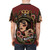 Tattoo style Borderlands fan art portrait graphic on a t-shirt - men back