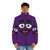 Grimace Face Puffer Jacket with Viral Meme Design - men front