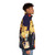 Grim Fandango retro puffer jacket featuring high contrast pixel art design - men side right