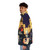 Grim Fandango retro puffer jacket featuring high contrast pixel art design - men side left