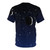 Starry sky and crescent moon midnight blue t-shirt design - Back