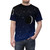 Starry sky and crescent moon midnight blue t-shirt design - men front