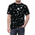 Starry cosmic print t-shirt with a scatter pattern design - men front