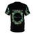Midkorg Crisis inspired minimalist and organic t-shirt design with geometric patterns and nature elements. - Back
