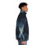 The X-Files Puffer Jacket featuring Mulder and Scully investigating UFOs - men side right