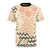 Multicoloured abstract pattern t-shirt with mid-century modern inspired design