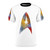 Cosmic space-themed t-shirt with a galaxy and starfleet design